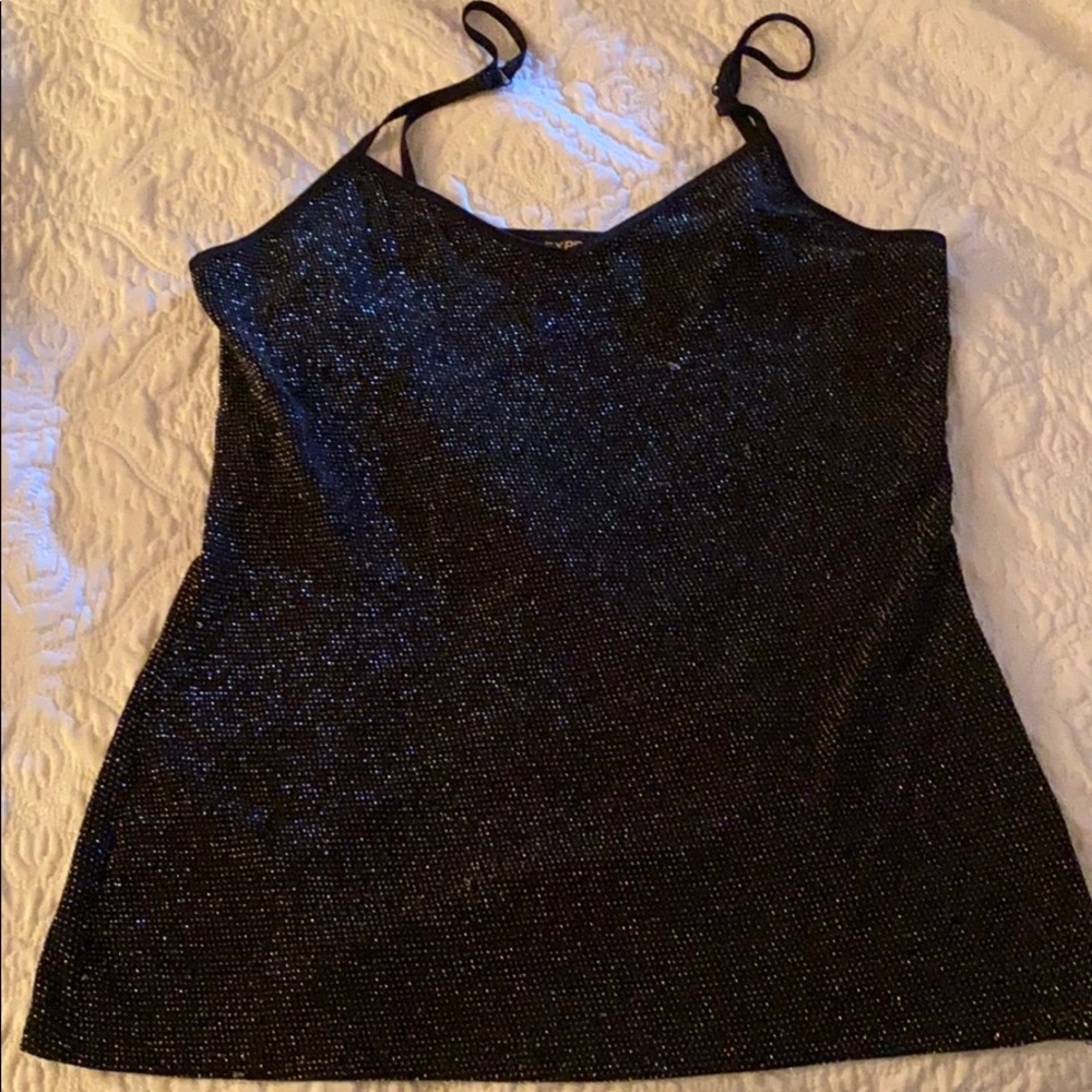 Express black silver top
